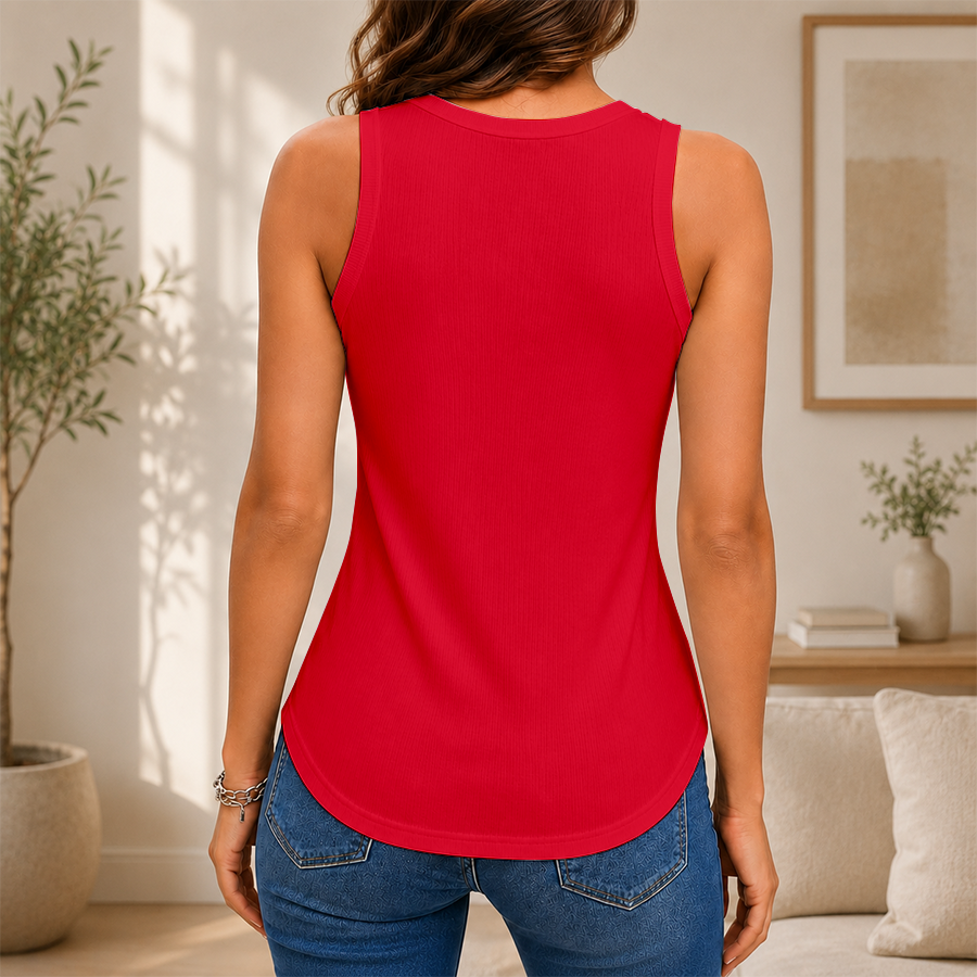 [FAN FAVORITE] NEW CUSTOMIZED NCAA MAM26 HOC HOUSTON COUGARS WOMEN'S V-NECK TANK TOP