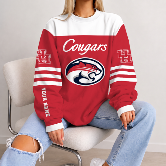 [FAN FAVORITE] NEW CUSTOMIZED NCAA MAM26 HOC HOUSTON COUGARS STRAPPY UNISEX SWEATSHIRT