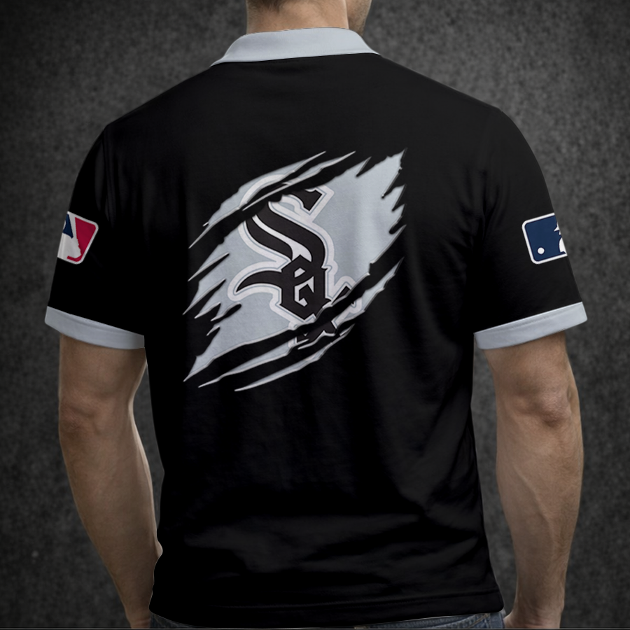 [FLASH SALE] NEW CUSTOMIZED MLB26 CWS CHICAGO WHITE SOX POLO SHIRT