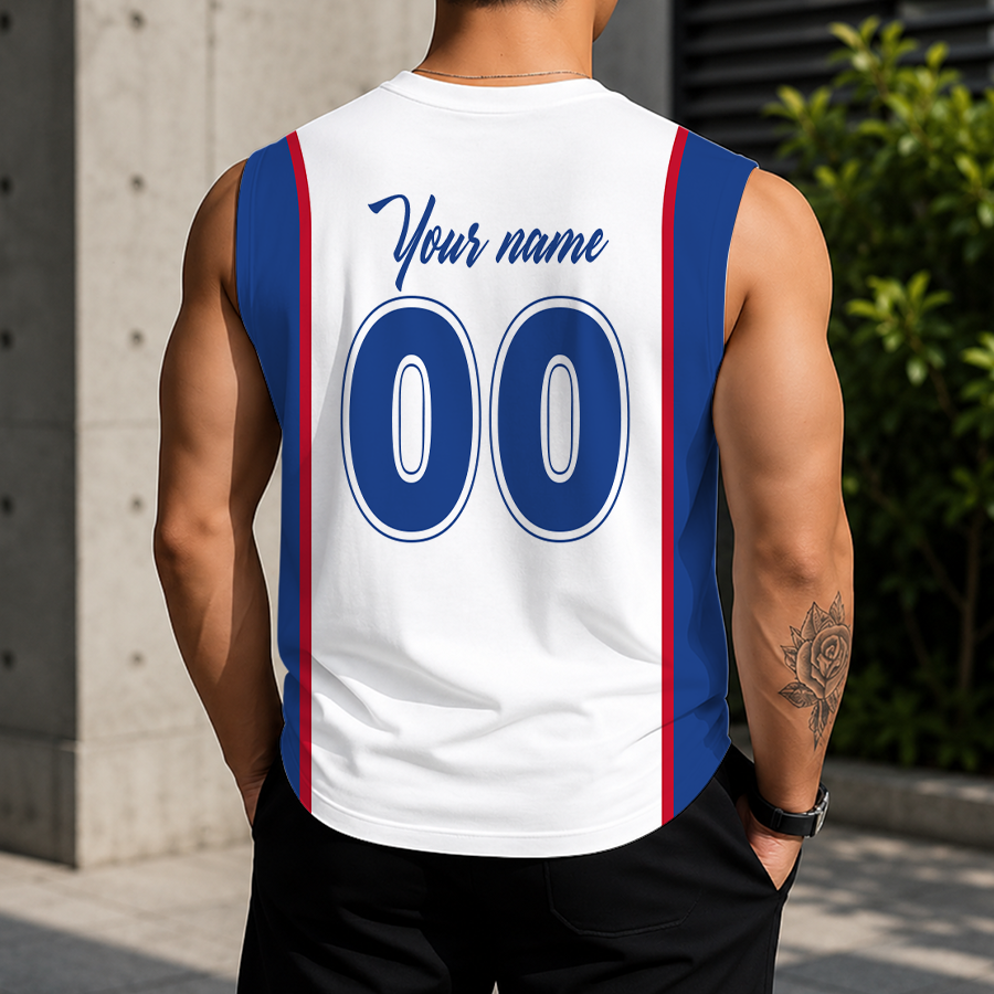 [HOT DEAL] NEW CUSTOMIZED NBA26 P76 PHILADELPHIA 76ERS TANK TOP