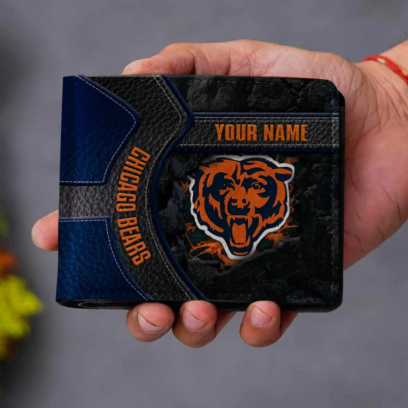 VIRAL EDITION - NEW CUSTOMIZED NFL26 CCB CHICAGO BEARS LEATHER WALLET