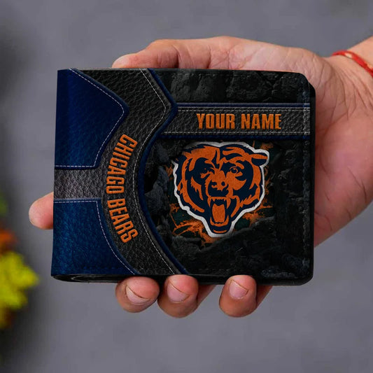 VIRAL EDITION - NEW CUSTOMIZED NFL26 CCB CHICAGO BEARS LEATHER WALLET