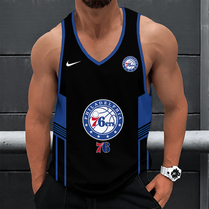 [HOT DEAL] NEW CUSTOMIZED NBA26 P76 PHILADELPHIA 76ERS UNISEX TANK TOP