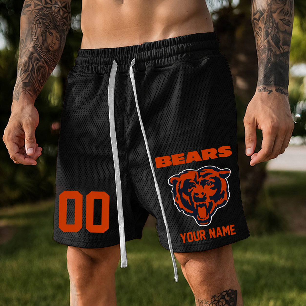 ELITE EDITION - NEW CUSTOMIZED NFL26 CCB CHICAGO BEARS SHORT PANTS