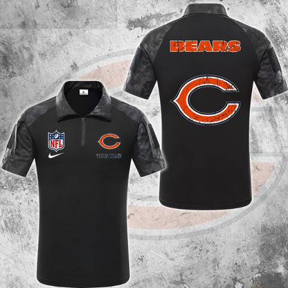 ELITE EDITION - NEW CUSTOMIZED NFL26 CCB CHICAGO BEARS POLO SHIRT, ZIP POLO SHIRT & T-SHIRTS