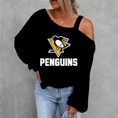 [SUPER SALE] NEW CUSTOMIZED NHL26 PBP PITTSBURGH PENGUINS DROP SHOULDER SWEATSHIRT