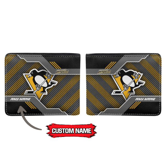 VIRAL EDITION - NEW CUSTOMIZED NHL26 PBP PITTSBURGH PENGUINS LEATHER WALLET