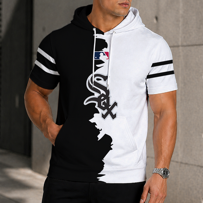 LIMITED EDITION - NEW CUSTOMIZED MLB26 CWS CHICAGO WHITE SOX SHORT SLEEVE HOODIE