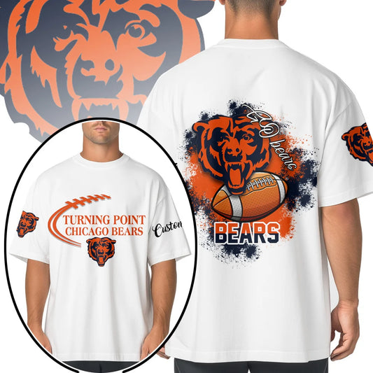 VIRAL EDITION - NEW CUSTOMIZED NFL26 CCB CHICAGO BEARS POLO SHIRT, ZIP POLO SHIRT & T-SHIRTS