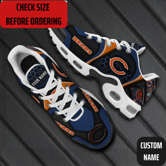 VIRAL EDITION - NEW CUSTOMIZED NFL26 CCB CHICAGO BEARS AIR MAX PLUS SNEAKERS