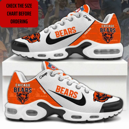 ELITE EDITION - NEW CUSTOMIZED NFL26 CCB CHICAGO BEARS AIR MAX PLUS SNEAKERS