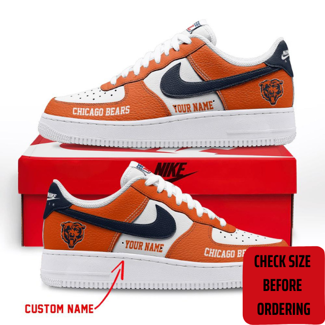 ELITE EDITION - NEW CUSTOMIZED NFL26 CCB CHICAGO BEARS AF1 SHOES