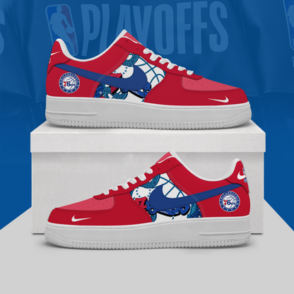 [HOT DEAL] NEW CUSTOMIZED NBA26 P76 PHILADELPHIA 76ERS AF1 SHOES