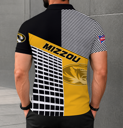 VIRAL EDITION - NEW CUSTOMIZED NCAA FBS26 MST MISSOURI TIGERS POLO SHIRT