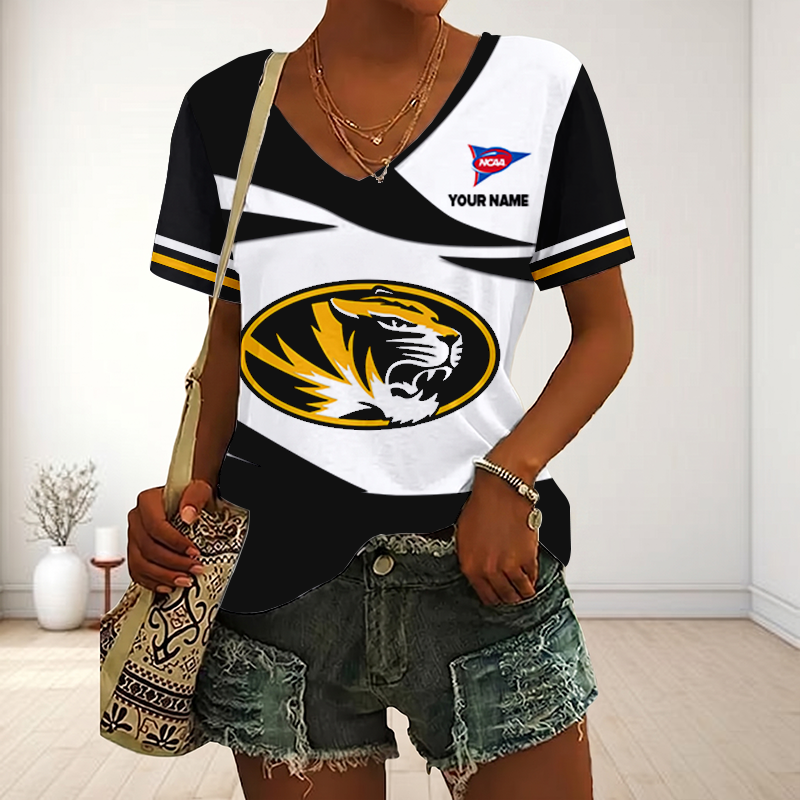 LIMITED DROP - NEW CUSTOMIZED | NCAA FBS26 MST MS TIGERS V-NECK FEMALE SHIRT