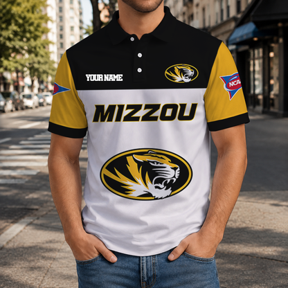 EXCLUSIVE EDITION - NEW CUSTOMIZED NCAA FBS26 MST MISSOURI TIGERS POLO SHIRT, ZIP POLO SHIRT & T-SHIRTS
