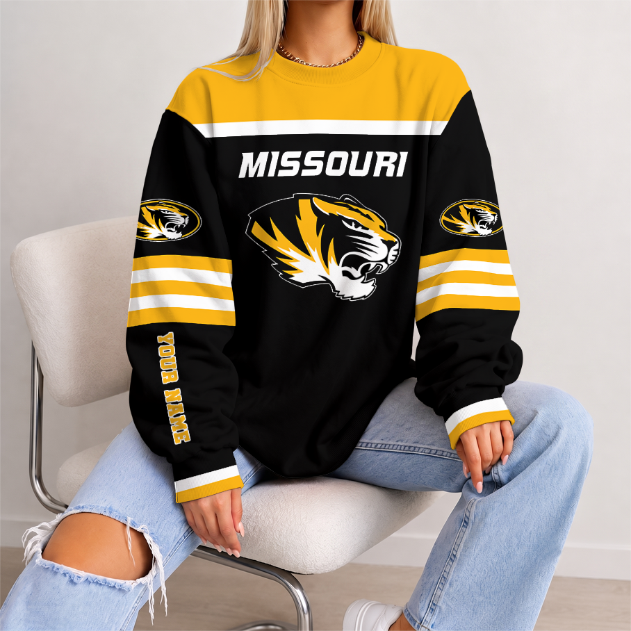 [FAN FAVORITE] NEW CUSTOMIZED NCAA FBS26 MST MISSOURI TIGERS UNISEX SWEATSHIRT
