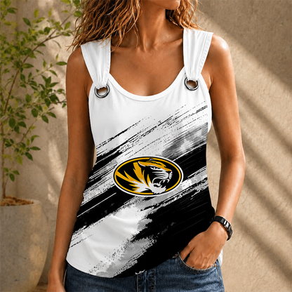 [FAN FAVORITE] NEW CUSTOMIZED NCAA FBS26 MST MISSOURI TIGERS O-RING SHOULDER TANK TOP