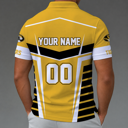 [FAN FAVORITE] NEW CUSTOMIZED NCAA FBS26 MST MISSOURI TIGERS POLO SHIRT