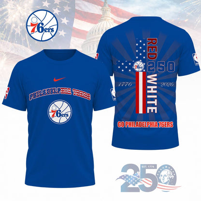 LIMITED EDITION - NEW CUSTOMIZED NBA26 P76 PHILADELPHIA 76ERS T-SHIRT, POLO SHIRT, ZIP POLO SHIRT, SWEATSHIRT, HOODIE & ZIP HOODIE