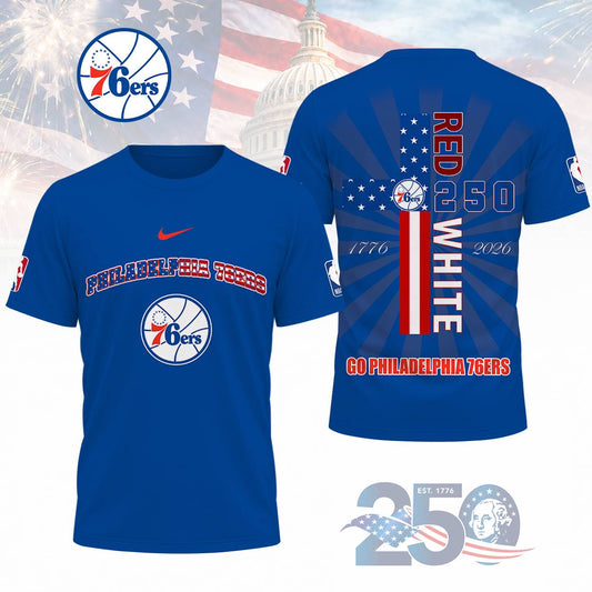 LIMITED EDITION - NEW CUSTOMIZED NBA26 P76 PHILADELPHIA 76ERS T-SHIRT, POLO SHIRT, ZIP POLO SHIRT, SWEATSHIRT, HOODIE & ZIP HOODIE