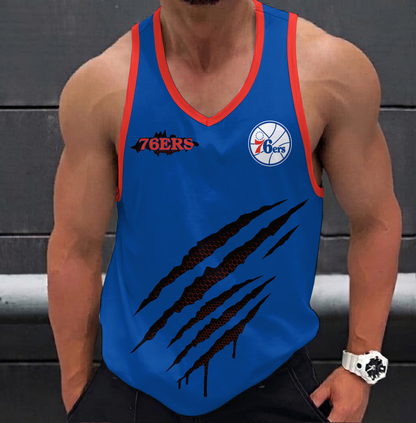 ELITE EDITION - NEW CUSTOMIZED NBA26 P76 PHILADELPHIA 76ERS UNISEX TANK TOP