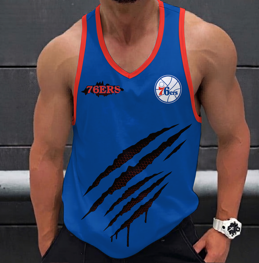 ELITE EDITION - NEW CUSTOMIZED NBA26 P76 PHILADELPHIA 76ERS UNISEX TANK TOP