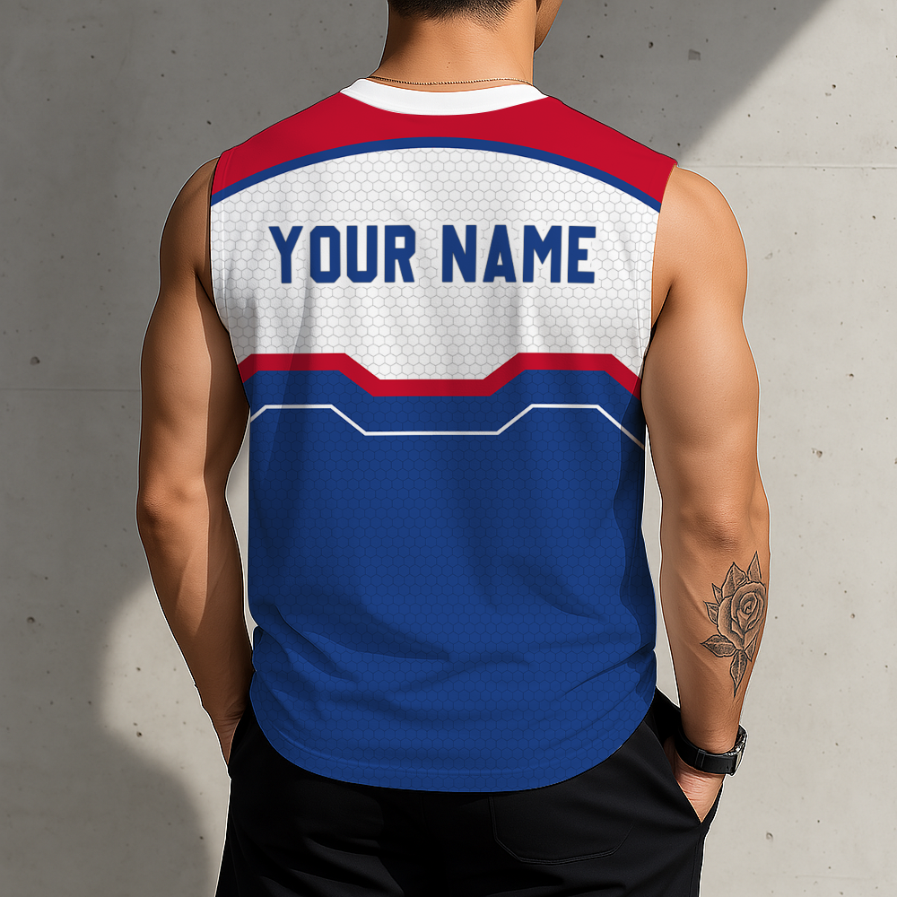 LIMITED EDITION - NEW CUSTOMIZED NBA26 P76 PHILADELPHIA 76ERS MEN'S TANK TOP