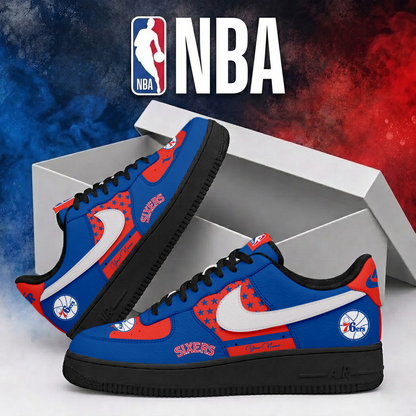 LIMITED EDITION - NEW CUSTOMIZED NBA26 P76 PHILADELPHIA 76ERS AF1 SHOES