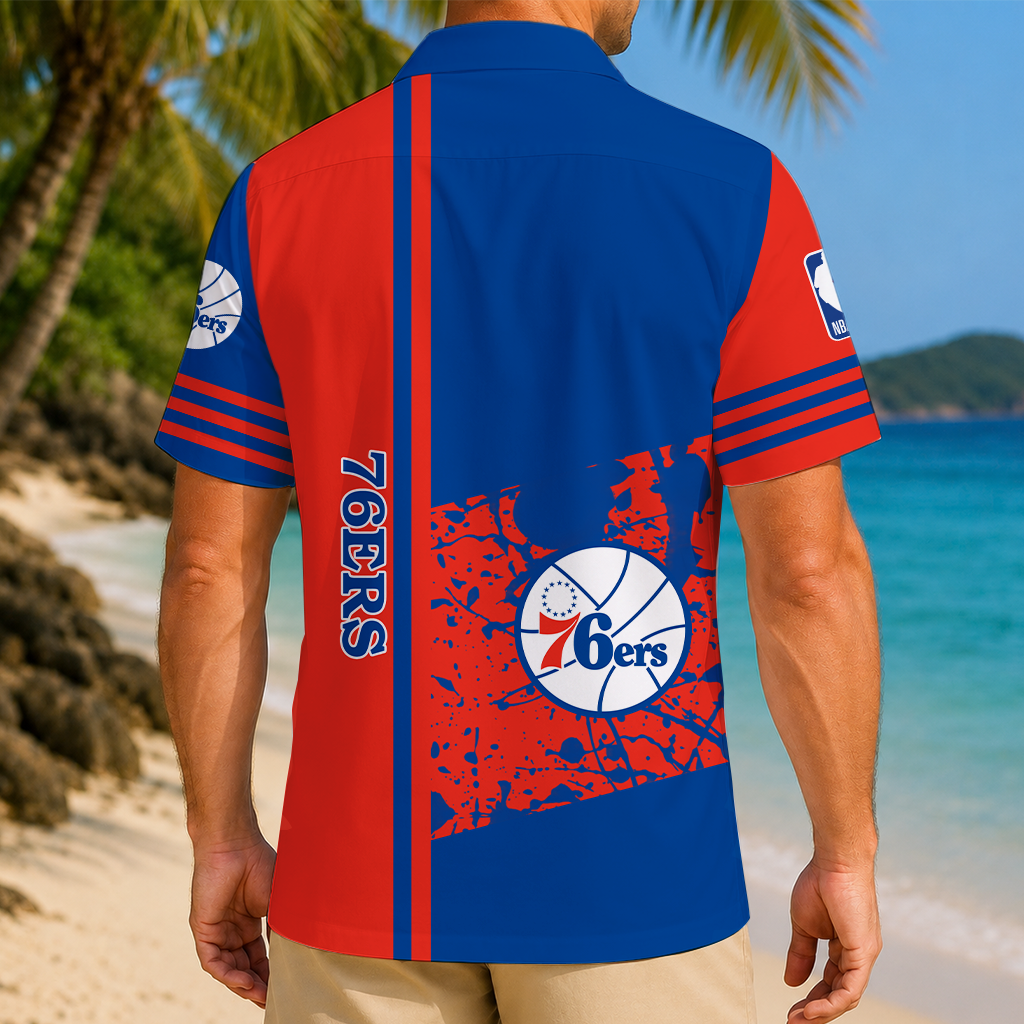 LIMITED EDITION - NEW CUSTOMIZED NBA26 P76 PHILADELPHIA 76ERS UNISEX HAWAIIAN SHIRT