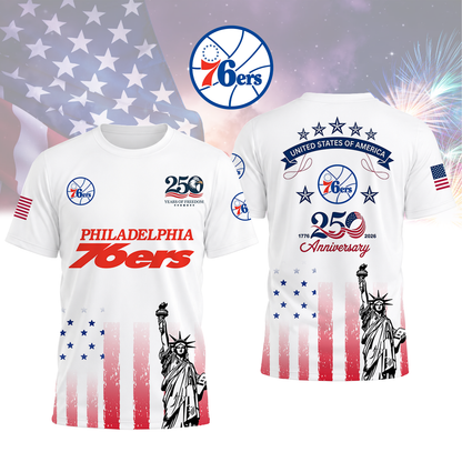 LIMITED EDITION - NEW CUSTOMIZED NBA26 P76 PHILADELPHIA 76ERS T-SHIRT, POLO SHIRT, ZIP POLO SHIRT, SWEATSHIRT, HOODIE & ZIP HOODIE