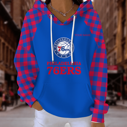 [HOT DEAL] NEW CUSTOMIZED NBA26 P76 PHILADELPHIA 76ERS  RIBBED HOODIE & SWEATSHIRT