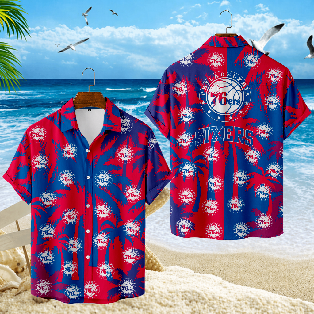 LIMITED EDITION - NEW CUSTOMIZED NBA26 P76 PHILADELPHIA 76ERS UNISEX HAWAIIAN SHIRT