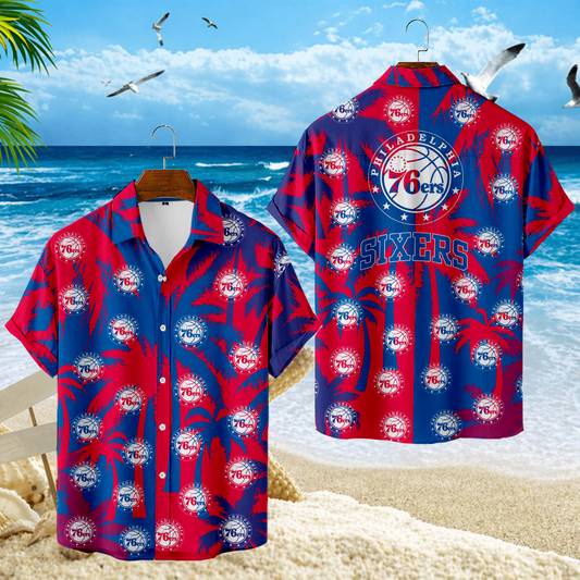 LIMITED EDITION - NEW CUSTOMIZED NBA26 P76 PHILADELPHIA 76ERS UNISEX HAWAIIAN SHIRT