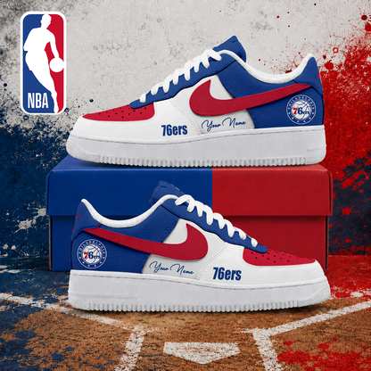 MEGA SALE - NEW CUSTOMIZED NBA26 P76 PHILADELPHIA 76ERS AF1 SNEAKERS