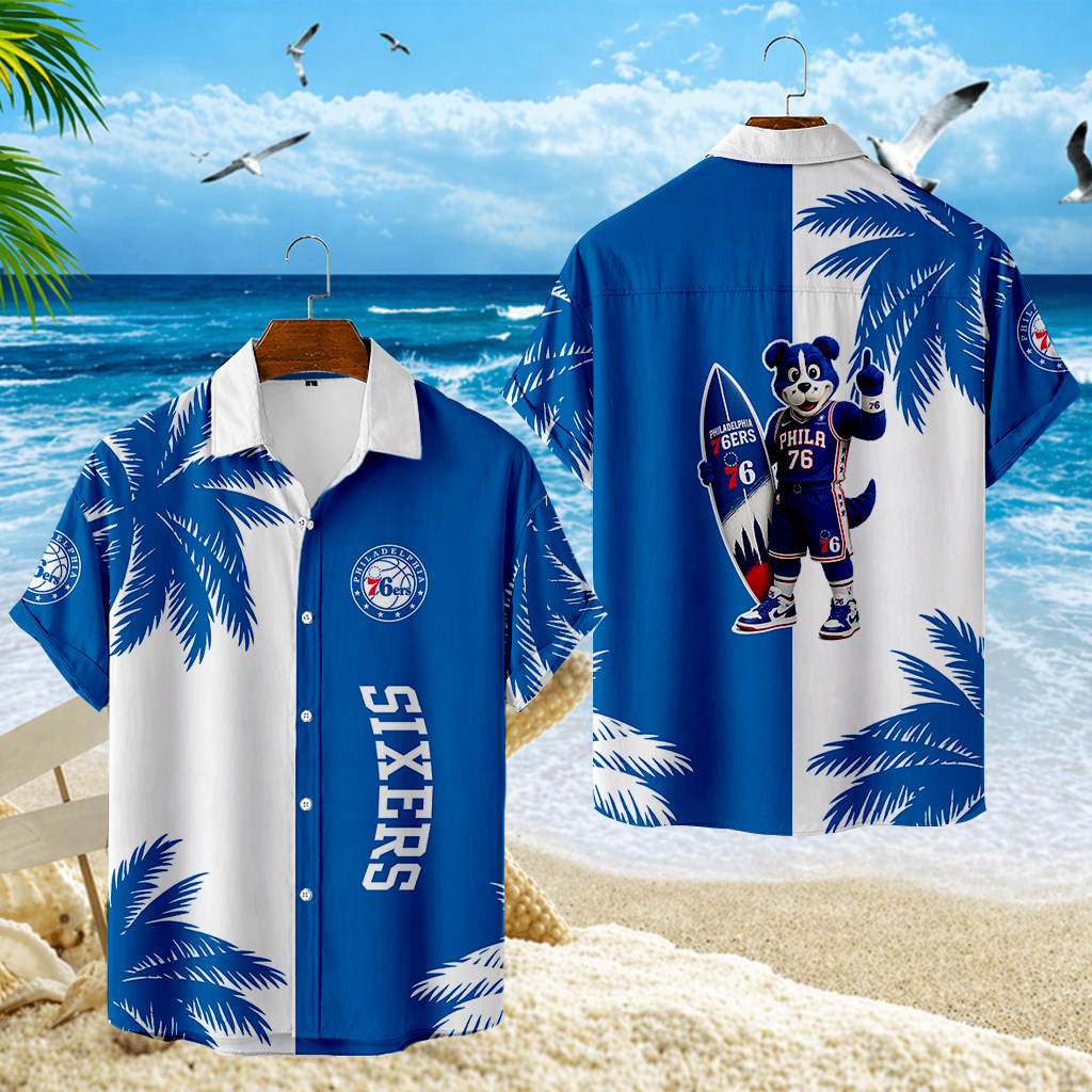 LIMITED EDITION - NEW CUSTOMIZED NBA26 P76 PHILADELPHIA 76ERS UNISEX HAWAIIAN SHIRT