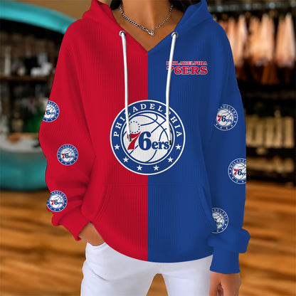 [HOT DEAL] NEW CUSTOMIZED NBA26 P76 PHILADELPHIA 76ERS  RIBBED HOODIE & SWEATSHIRT
