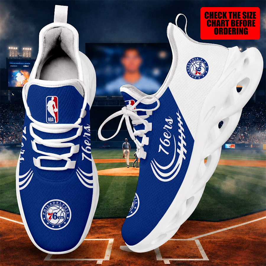 [HOT DEAL] NEW CUSTOMIZED NBA26 P76 PHILADELPHIA 76ERS MAX SOUL SHOES