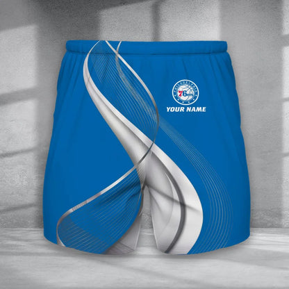 LIMITED EDITION - NEW CUSTOMIZED NBA26 P76 PHILADELPHIA 76ERS SHORT PANTS