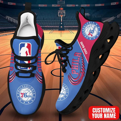 LIMITED EDITION - NEW CUSTOMIZED NBA26 P76 PHILADELPHIA 76ERS PREMIUM CLUNKY SNEAKERS