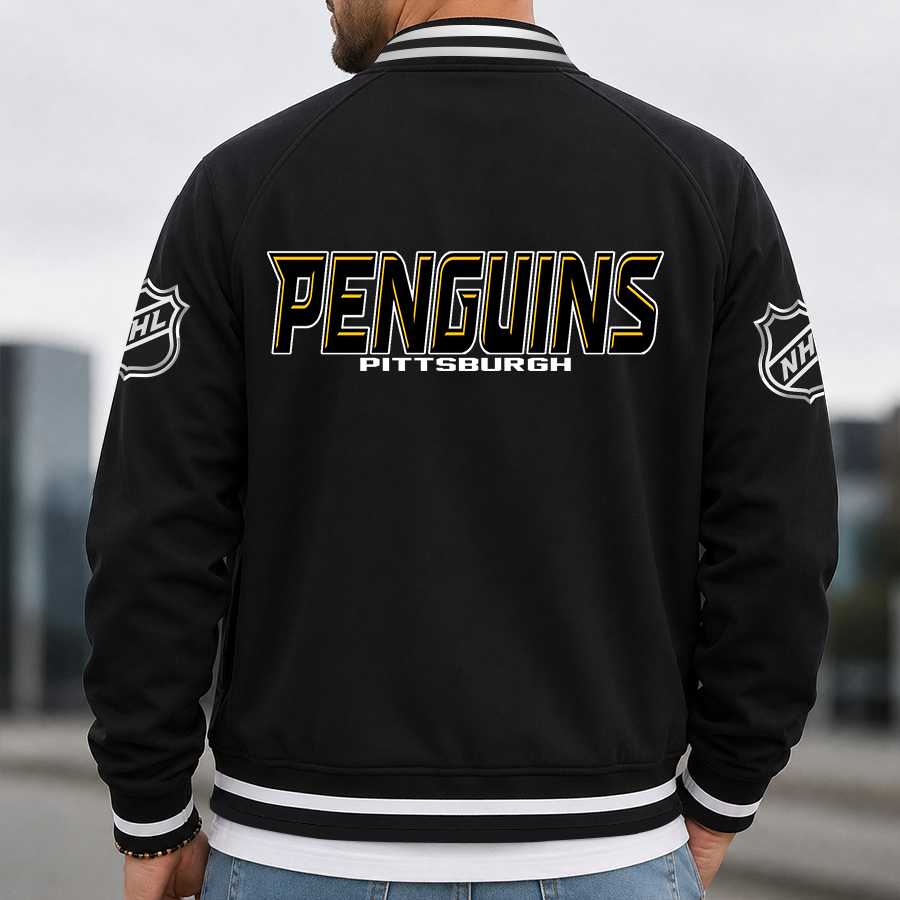 [SUPER SALE] NEW CUSTOMIZED NHL26 PBP PITTSBURGH PENGUINS MULTICOLOR MEN'S CASUAL JACKET
