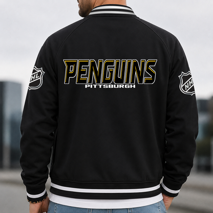 [SUPER SALE] NEW CUSTOMIZED NHL26 PBP PITTSBURGH PENGUINS MULTICOLOR MEN'S CASUAL JACKET