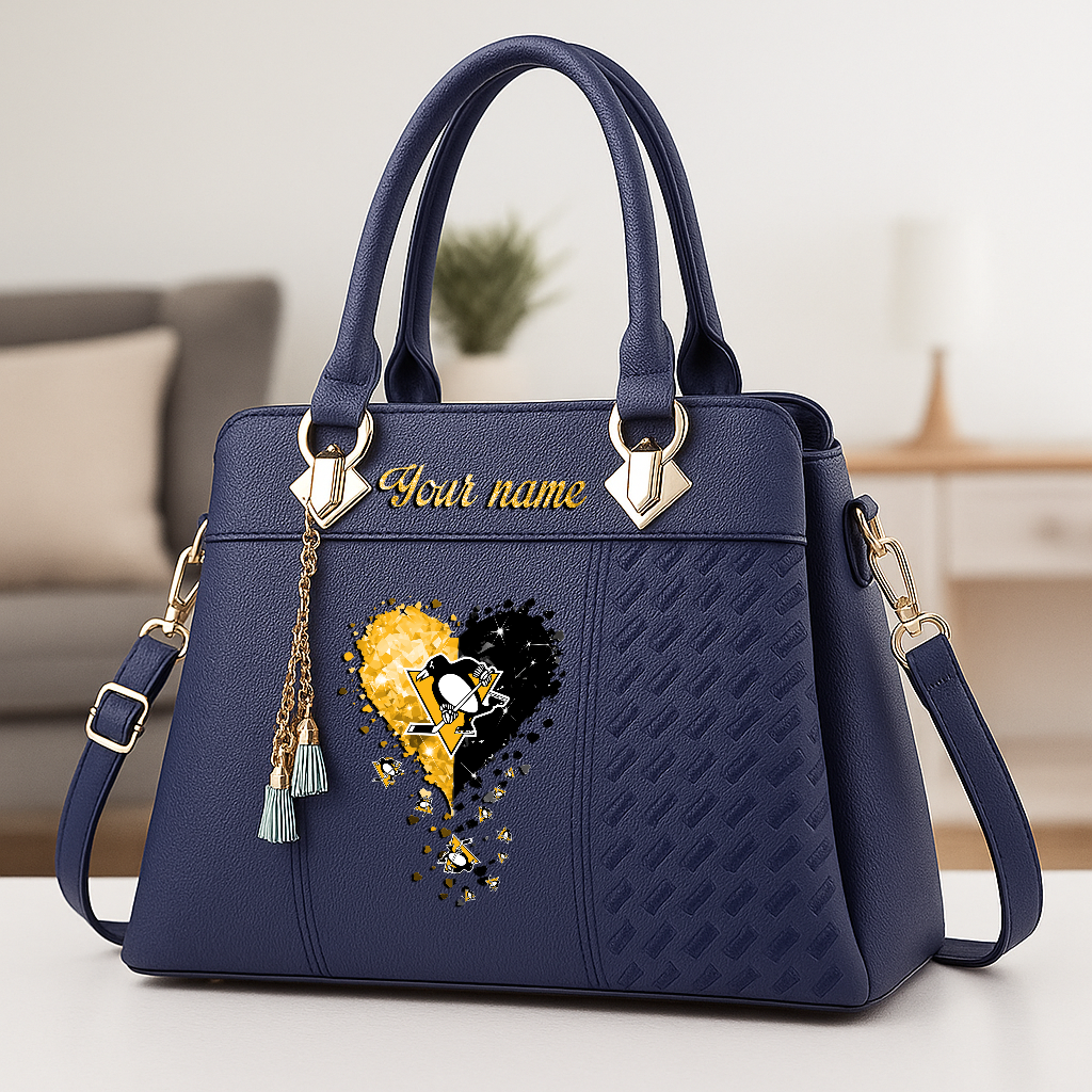 LIMITED EDITION - NEW CUSTOMIZED NHL12 TPL TAMPA BAY LIGHTNING ZIP HANDBAG MULTICOLOR