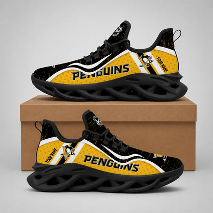 VIRAL EDITION - NEW CUSTOMIZED NHL26 PBP PITTSBURGH PENGUINS CLUNKY SNEAKERS
