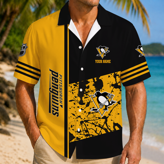 LIMITED EDITION - NEW CUSTOMIZED NHL26 PBP PITTSBURGH PENGUINS UNISEX HAWAIIAN SHIRT