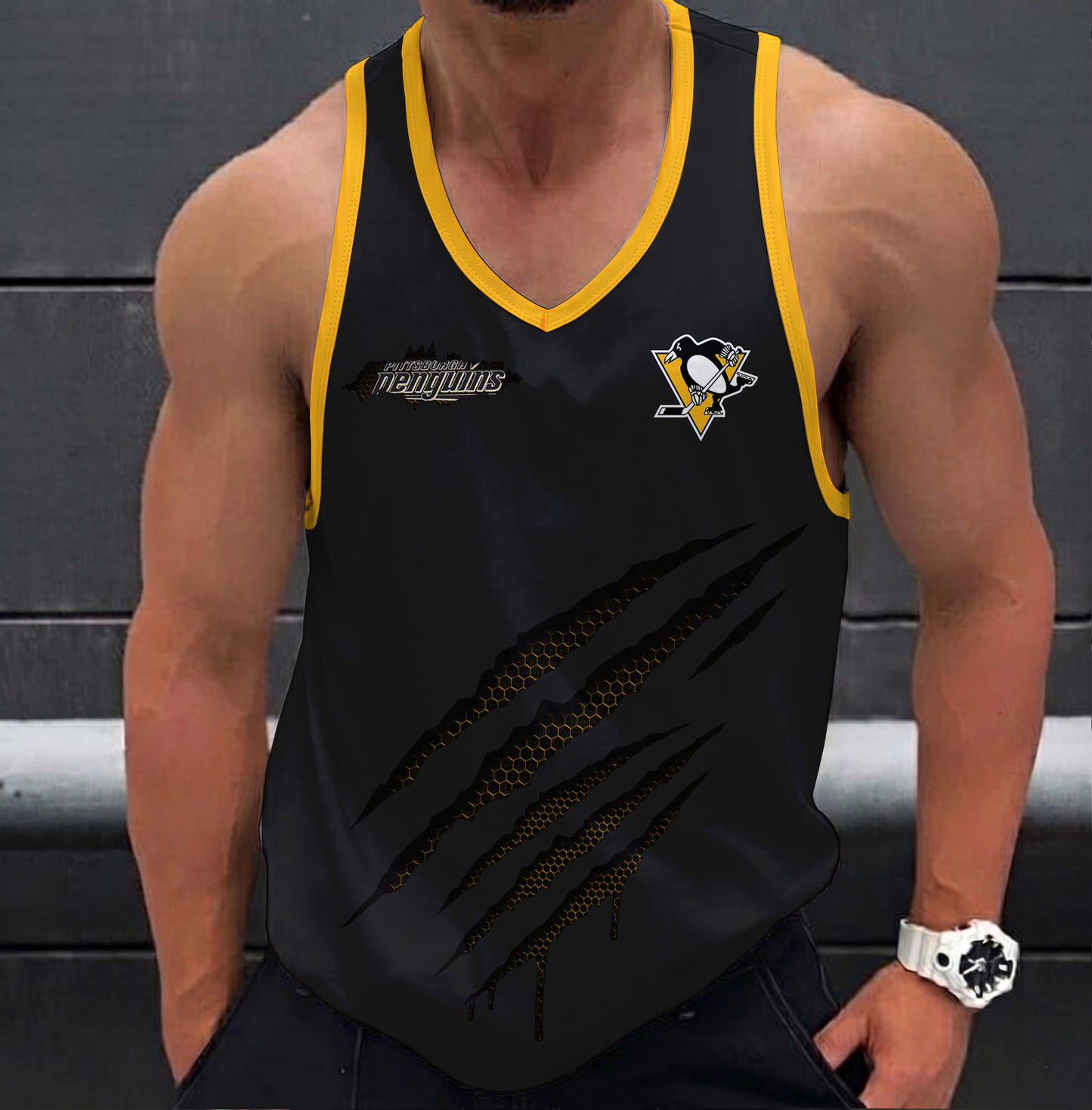 LIMITED EDITION - NEW CUSTOMIZED NHL26 PBP PITTSBURGH PENGUINS UNISEX TANK TOP