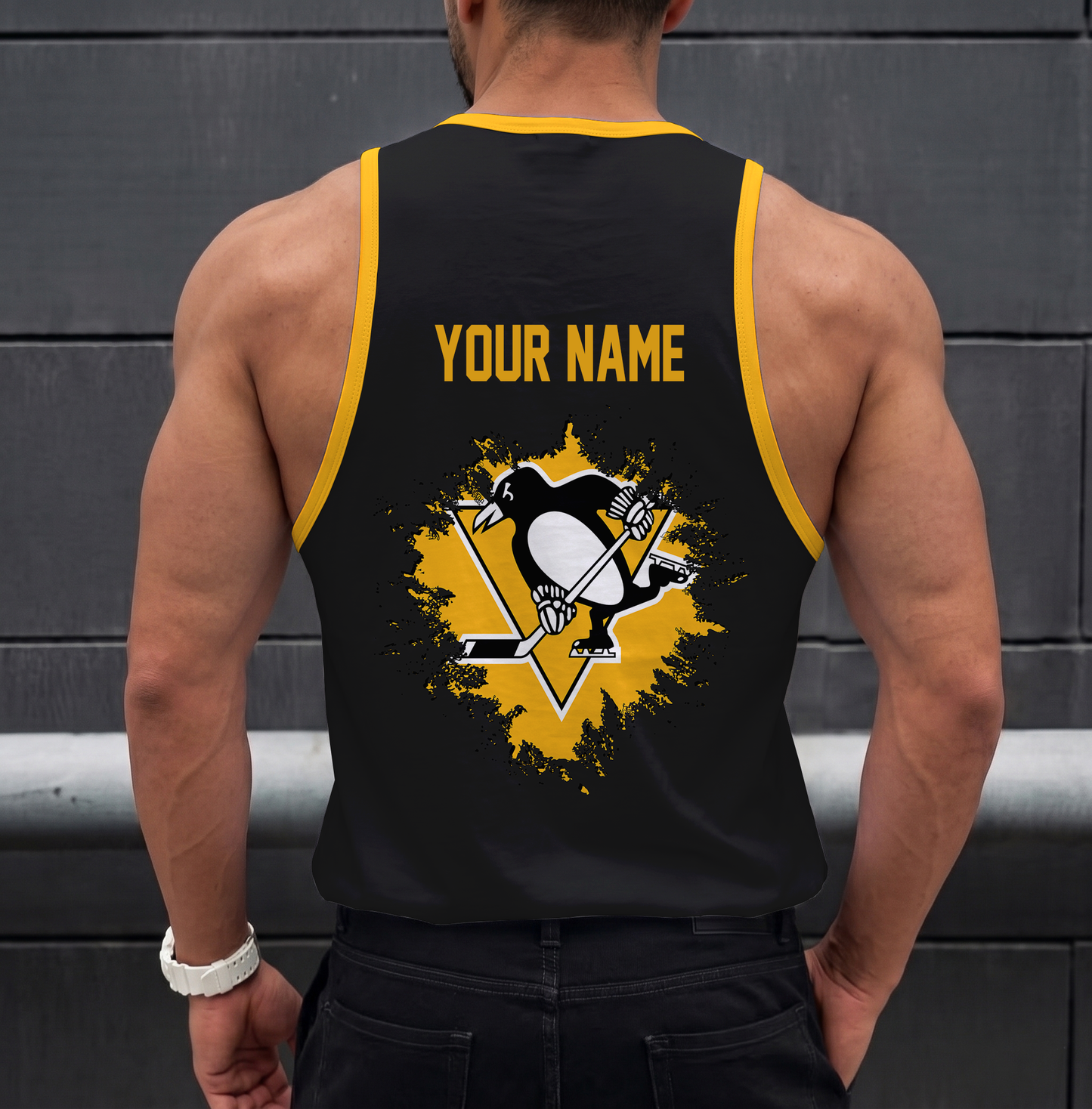 LIMITED EDITION - NEW CUSTOMIZED NHL26 PBP PITTSBURGH PENGUINS UNISEX TANK TOP