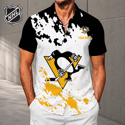 LIMITED EDITION - NEW CUSTOMIZED NHL26 PBP PITTSBURGH PENGUINS UNISEX HAWAIIAN SHIRT