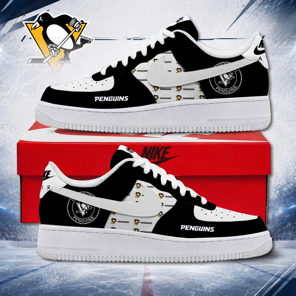 MEGA SALE - NEW CUSTOMIZED NHL26 PBP PITTSBURGH PENGUINS AF1 SHOES