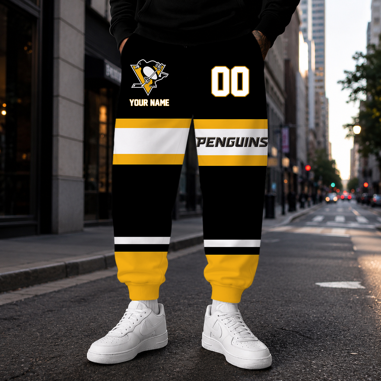 VIRAL EDITION - NEW CUSTOMIZED NHL26 PBP PITTSBURGH PENGUINS SWEATPANTS